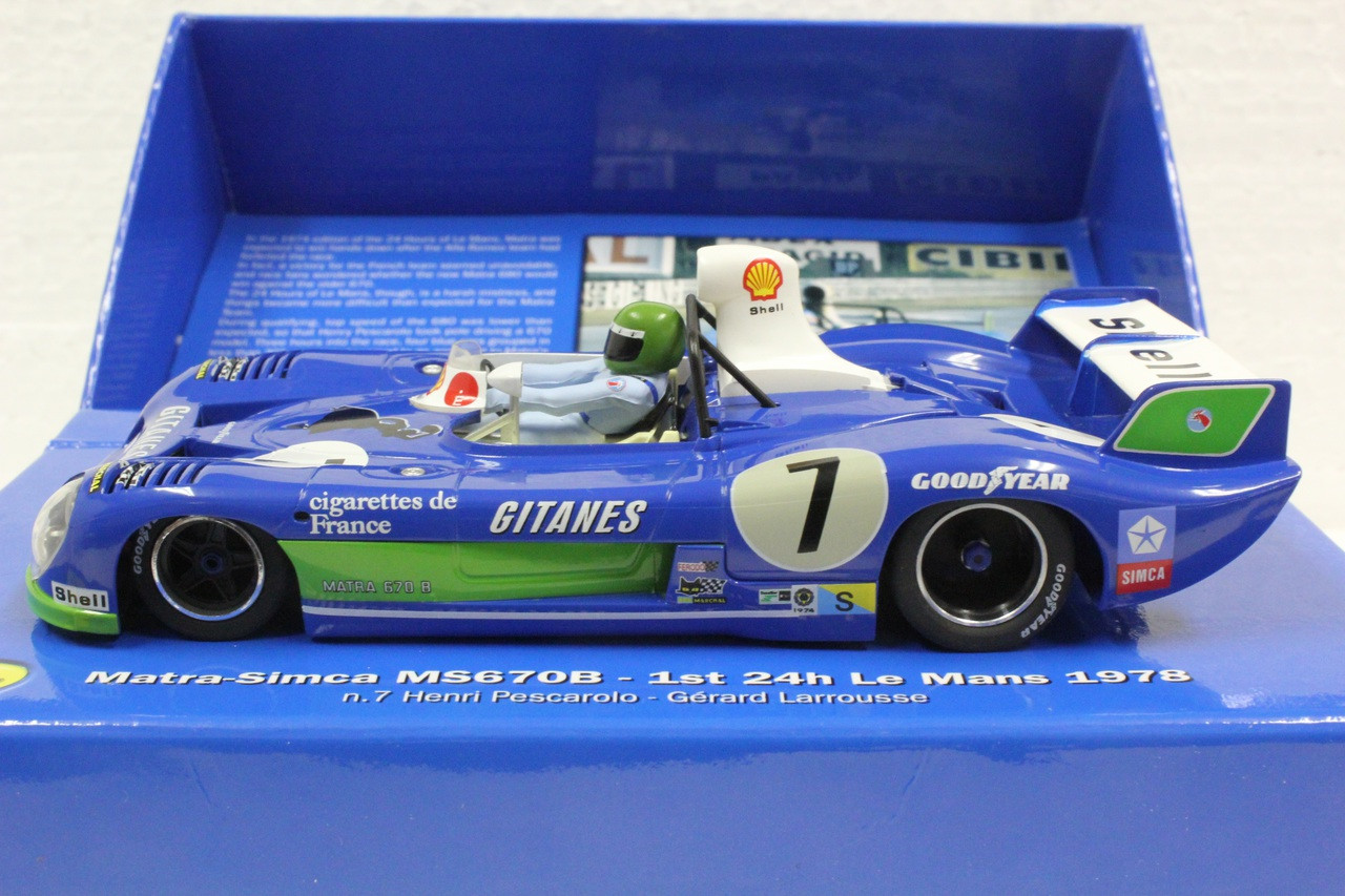 SICW18 Slot.it Matra-Simca MS670B - 1st 24H Le Mans 1974, #7 1:32 Slot Car