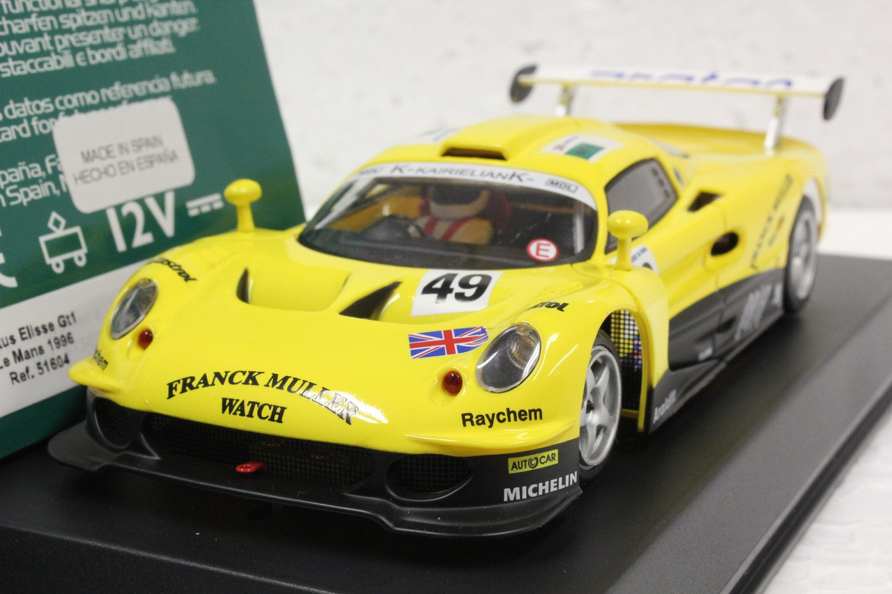 51604 Avant Slot Lotus Elise GT1 Le Mans 1996 #49, Jan Lammers