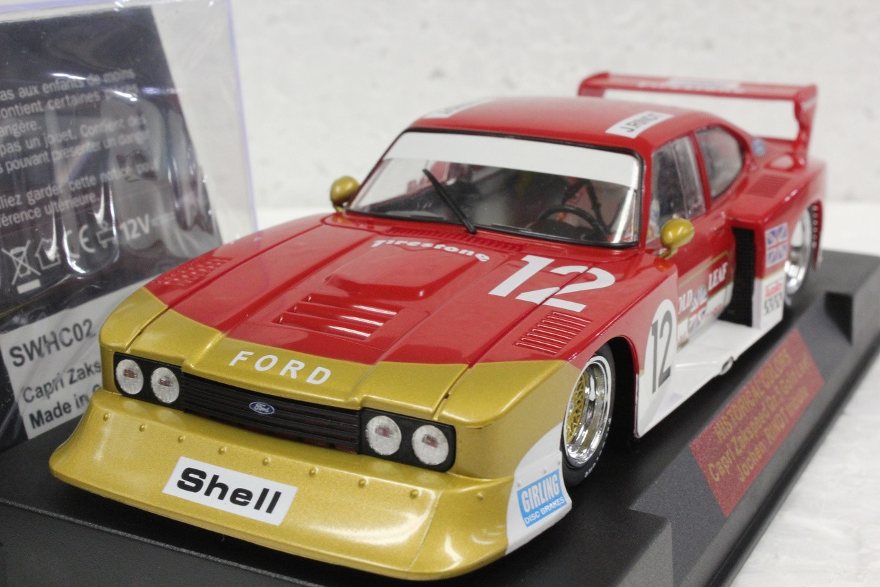 SWHC02 Racer Sideways Capri Zakspeed Group 5 Gold Leaf Historical Colors  #12, Jochen Rindt Tribute 1:32 Slot Car