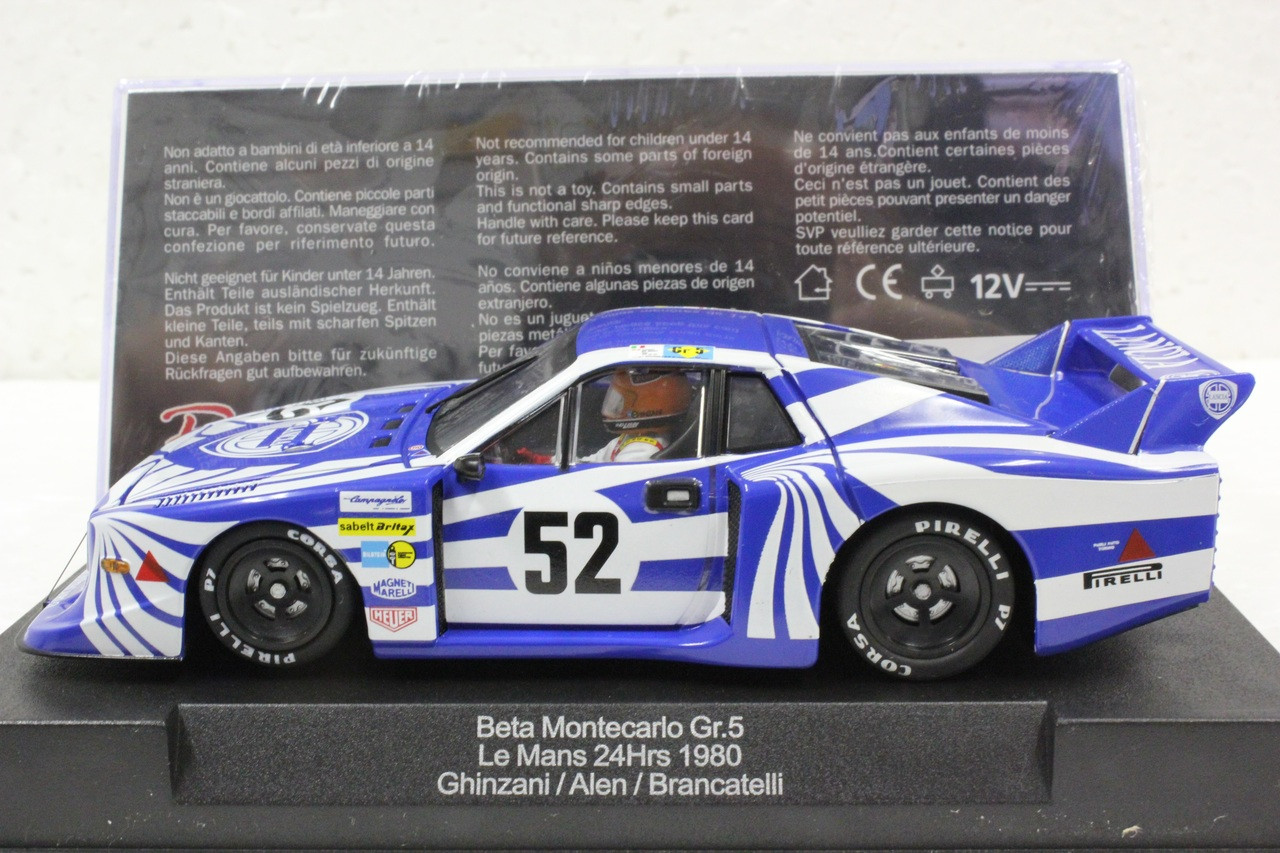 SW26 Racer Sideways Lancia Beta Montecarlo Group 5 Le Mans 24hrs 1980 #52,  Ghinzani/Alen/Brancatelli 1:32 Slot Car