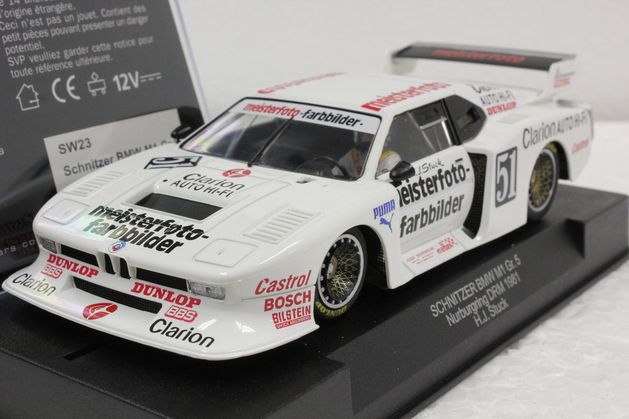 SW23 Racer Sideways Schnitzer BMW M1 Group 5 Nurburgring DRM 1981, #51 1:32  Slot Car