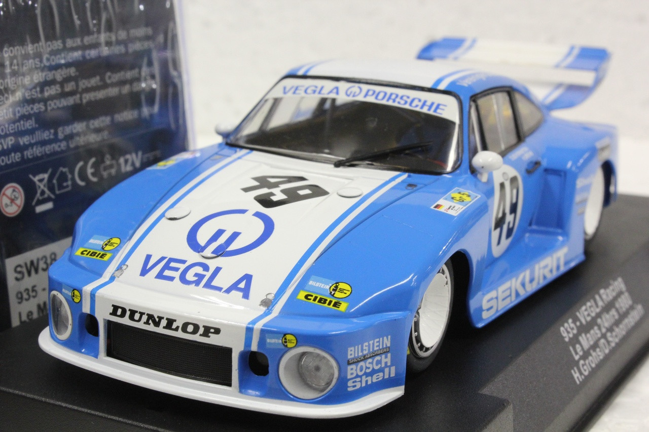 SW38 Racer Sideways Porsche 935 Vegla Racing Le Mans 24hrs 1980 #49, H.  Grohs/D. Schornstein 1:32 Slot Car