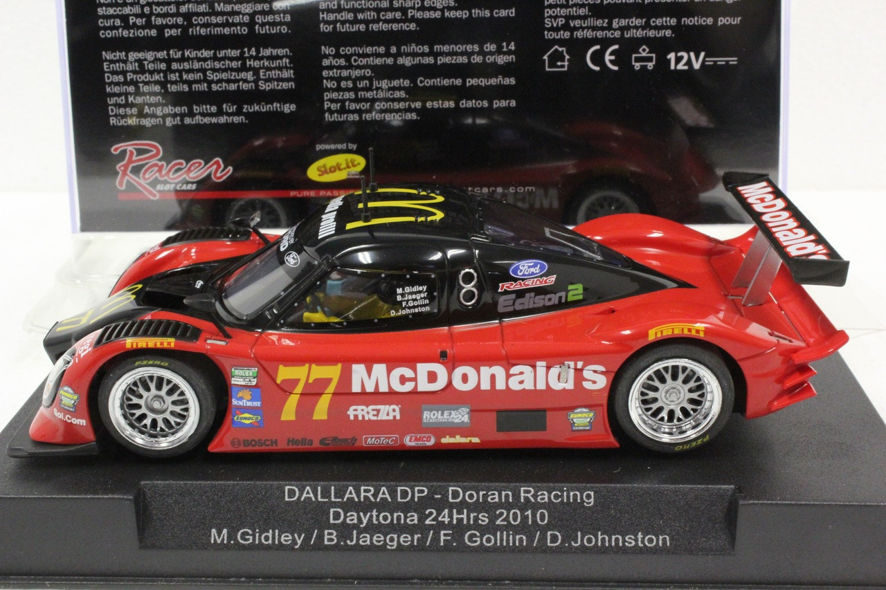 SW09 Racer Sideways Dallara DP McDonalds Doran Racing Daytona 24hrs 2010  #77 M.Gidley/B. Jaeger/F. Gollin/D. Johnston 1:32 Slot Car