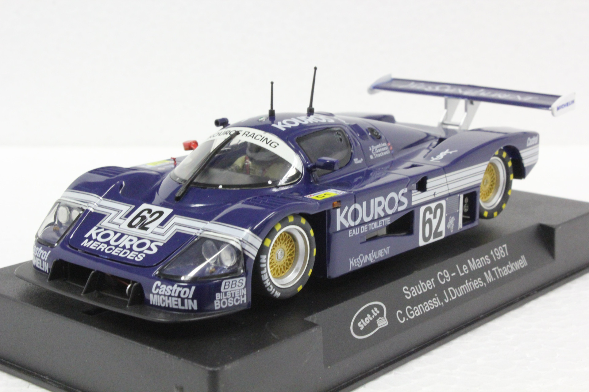 Sauber Mercedes C9 Triple Pack 1989 Le Mans Winners 1/32 Slot