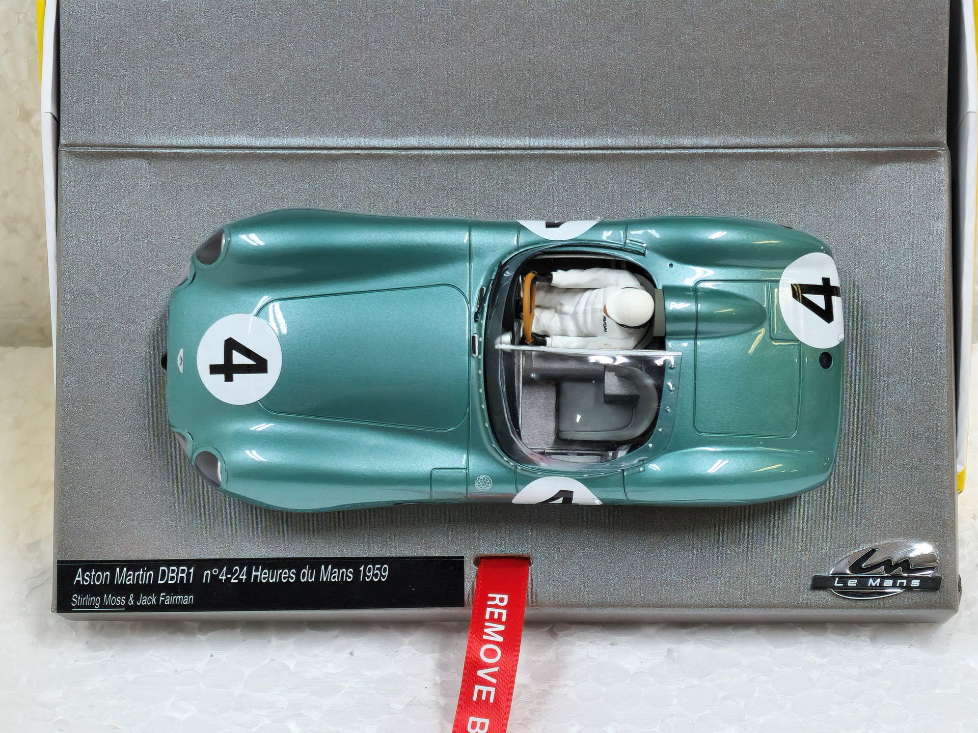 Diecast model cars Aston Martin DBR1 1/43 Spark RHD No.7 24h Le Mans
