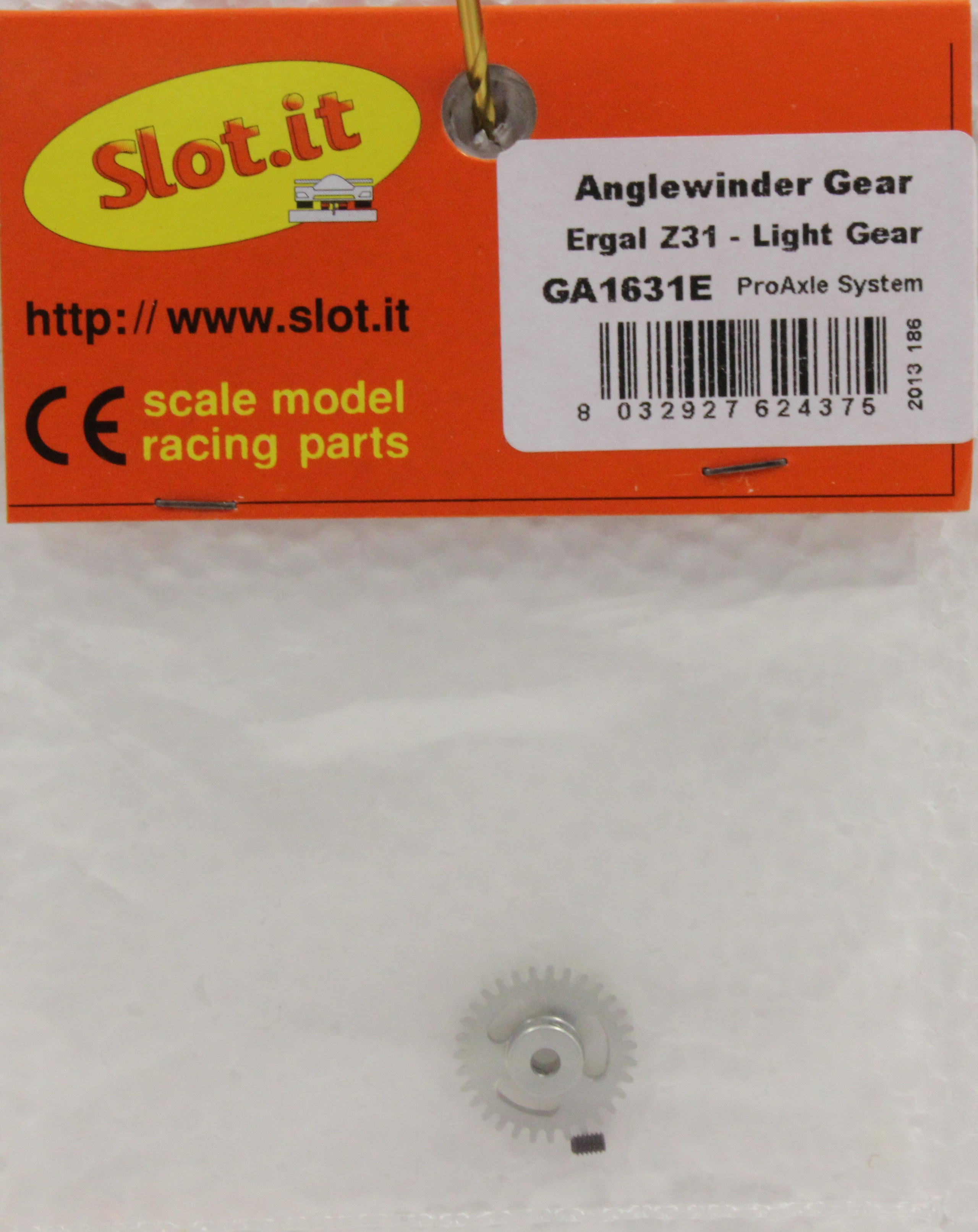 SIGA1631E Slot.it 31Tooth Aluminum Anglewinder Pro Gear 1 SIGA1631E Slot.it 31Tooth Aluminum Anglewinder Pro Gear 1