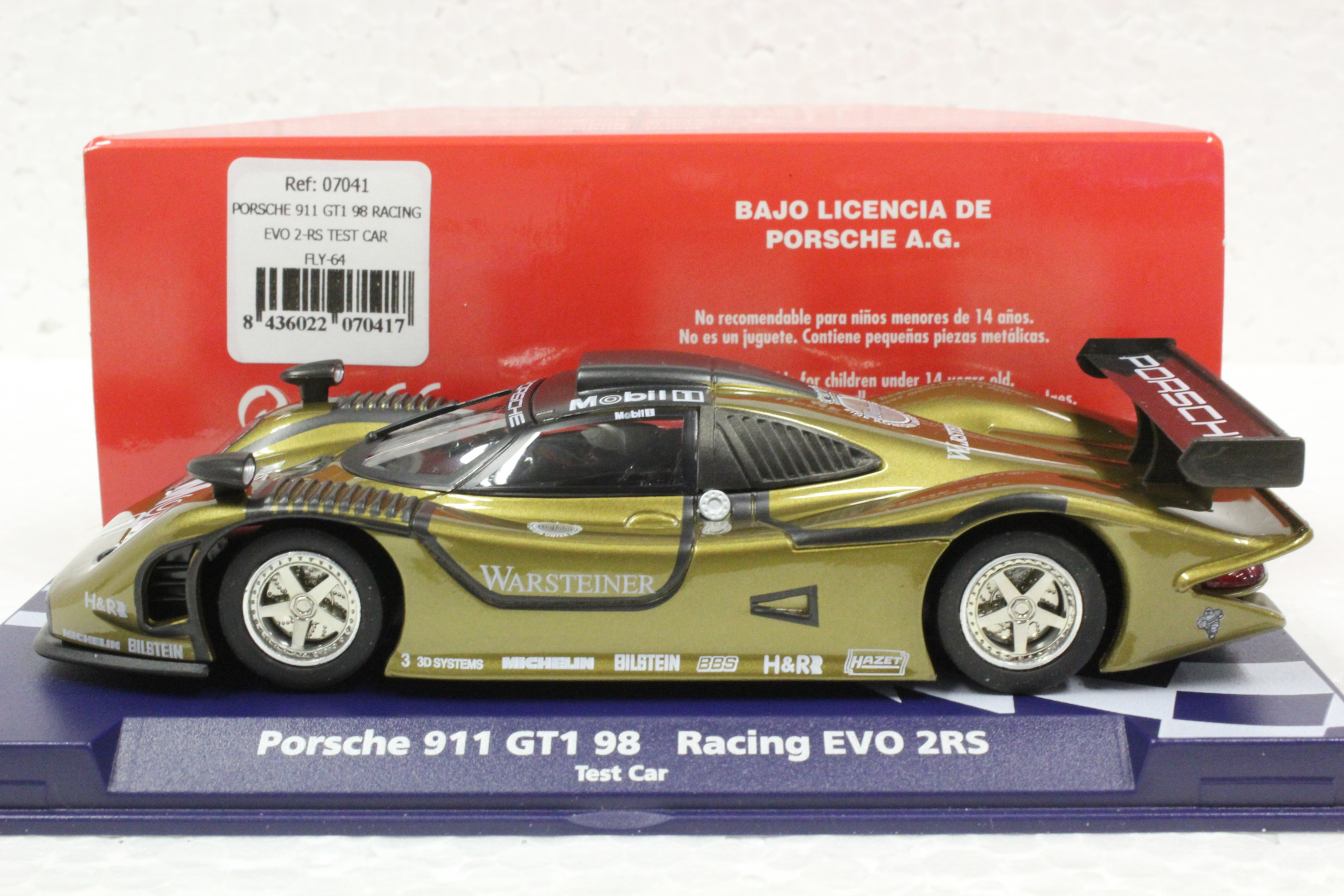 07041/FLY64 Fly Porsche 911 GT1 98 Racing EVO 2-RS Test Car