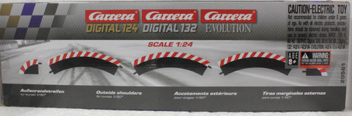 20561 Carrera Outside Shoulder for 1/60 Curve for 1/24 and 1/32 Scale Tracks