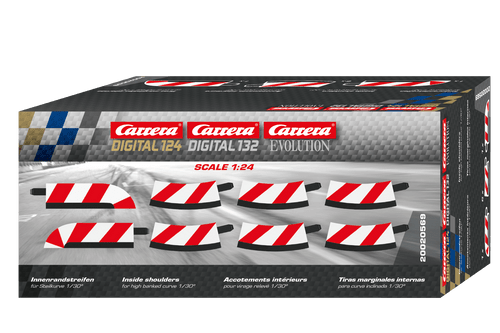 20569 Carrera Inside Shoulder / Border Radius 1/30 High Banked Curve for 1:24/1:32 Slot Car Track