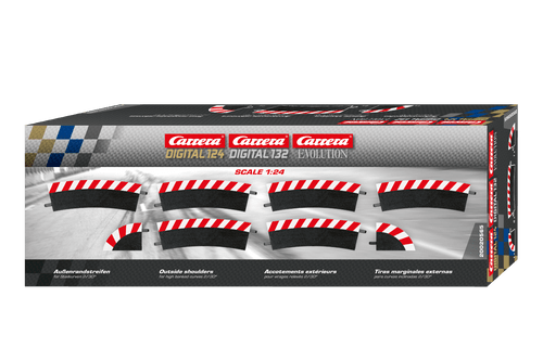 20565 Carrera Outside Shoulder / Border for Radius 2/30 High Banked Curve Track for 1/24 & 1/32 Slot Car Tracks