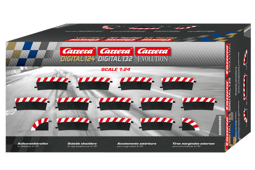 20020580 Carrera Outside Shoulder / Border for Radius 4/15 High Banked Curve 1:24 & 1:32 Slot Car Track