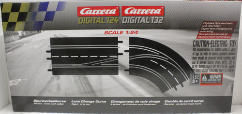 30364 Carrera Digital 124/132 Lane Change Curve, Right (In to Out) 1:24 Slot Car Track