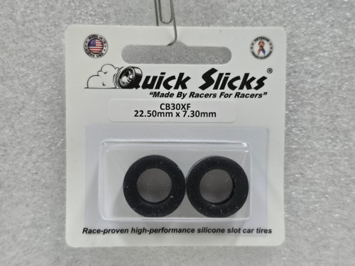 CB30XF Quick Slicks Silicone Tires for 15x7mm Aluminum Wheel 1:32 Slot Car Part
