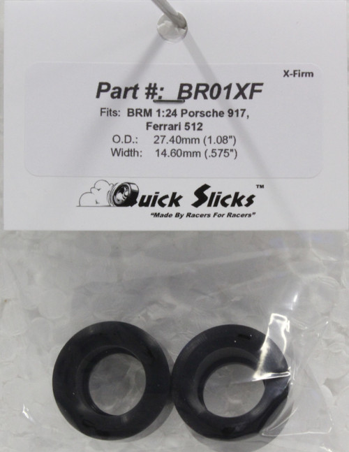 BR01XF Quick Slicks Silicone Tires for BRM Porsche 917 & 512 1:24 Slot Car Part