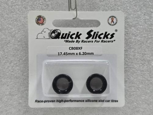 CB08XF Quick Slicks Silicone Tires for 14x6mm Aluminum Wheel 1:32 Slot Car Part