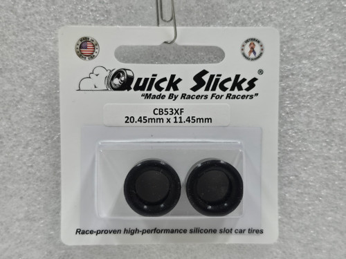 CB53XF Quick Slicks Silicone Tires for 15x12mm Aluminum Wheel 1:32 Slot Car Part