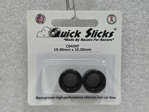 CB43XF Quick Slicks Silicone Tires for 15x10mm Aluminum Wheel 1:32 Slot Car Part