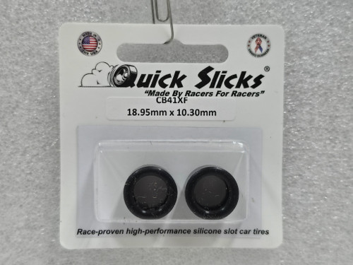 CB41XF Quick Slicks Silicone Tires for 15x10mm Aluminum Wheel 1:32 Slot Car Part