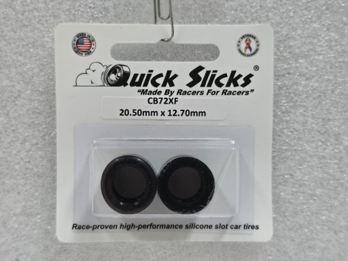 CB72XF Quick Slicks Silicone Tires for 15x13mm Aluminum Wheel 1:32 Slot Car Part
