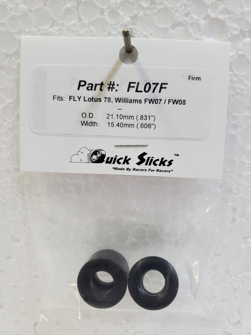 FL07F Quick Slicks Silicone Tires for FLY Lotus 78 and Williams F1 1:32 Slot Car Part