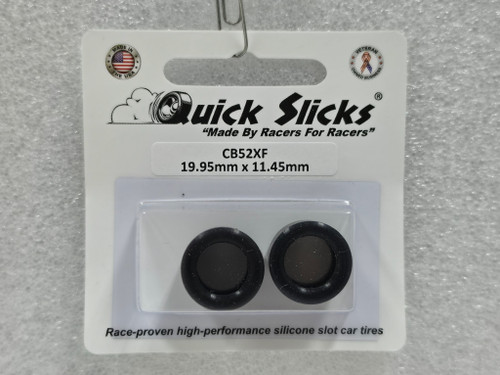 CB52XF Quick Slicks Silicone Tires for 15x12mm Aluminum Wheel 1:32 Slot Car Part