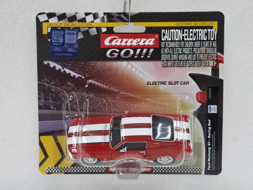 64120 Carrera GO!!! 1967 Ford Mustang Race Red 1:43 Slot Car