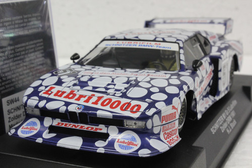 SW44 Racer Sideways BMW M1 Schnitzer Gr. 5 Lubrifilm Zolder DRM 1981, #51 1:32 Slot Car