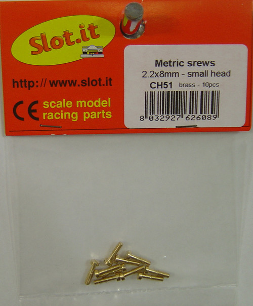 SICH51 Slot.it Set of Screws for Slot.it Motor Pod 10 pcs. 1:32 Slot Car Part