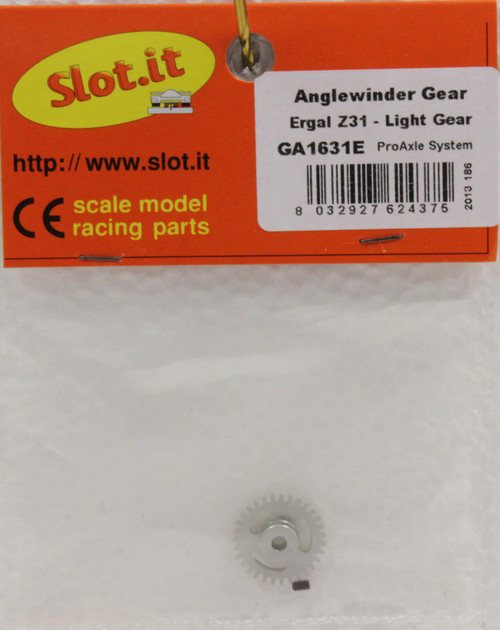 SIGA1631E Slot.it 31-Tooth Aluminum Anglewinder Pro Gear 1:32 Slot Car Part