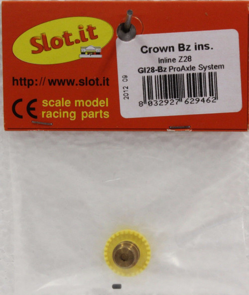 SIGI28-Bz Slot.it 28 Tooth Polymer Inline Crown Gear 3/32 1:32 Slot Car Part