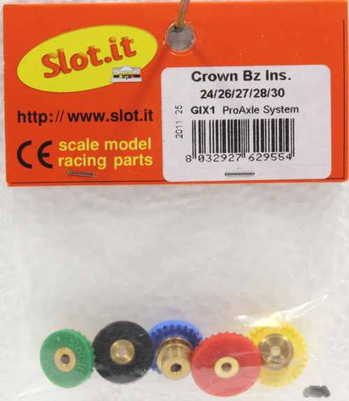 SIGIX1 Slot.it 24/26/27/28/30T- Inline Crown Set 3/32 1:32 Slot Car Part
