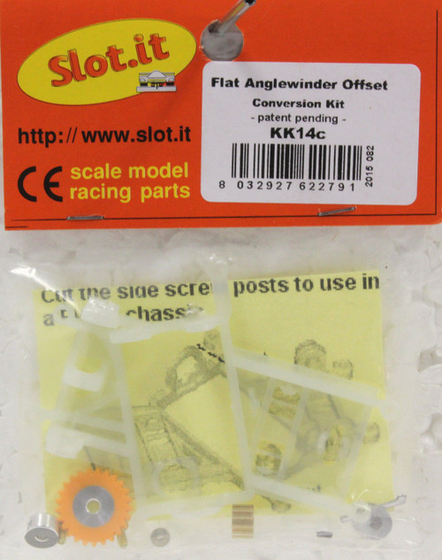 SIKK14C Slot.it Anglewinder Kit - Gears, Motor Pod - For Flat 6 Motor 1:32 Slot Car Part