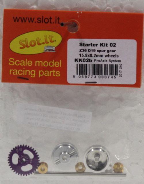 SIKK02B Slot.it Axle Kit for Sidewinder 15.8 x 8.2mm 1:32 Slot Car Part