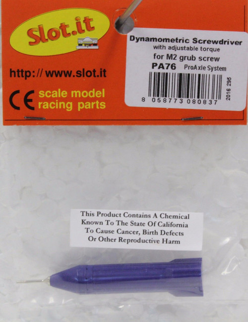 SIPA76 Slot.it Dynamometric Screwdriver with Adjustable Torque for M2 Grub Screw 1:32 Slot Car Part