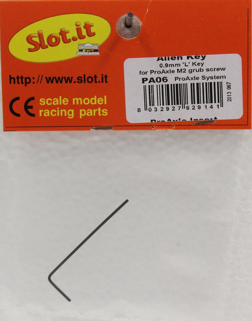 SIPA06 Slot.it Allen Wrench 0.9mm L Key for ProAxle M2 Grub Screw 1:32 Slot Car Part