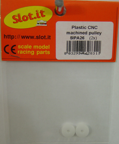 SIPA26 Slot.it 2 Plastic CNC Machined Pulley 1:32 Slot Car Par