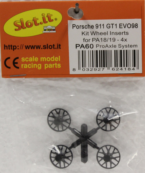 SIPA60 Slot.it Porsche 911 GT1 Wheel Inserts 1:32 Slot Car Part