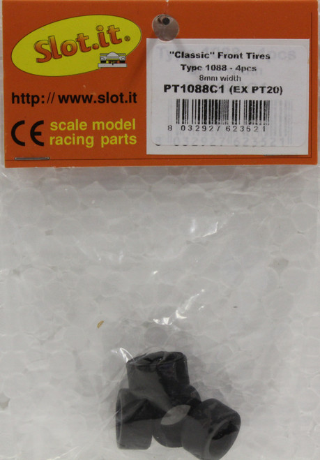 SIPT1088C1/SIPT20 Slot.it C1 Low Grip Tires 4 - Pack 1:32 Slot Car Part