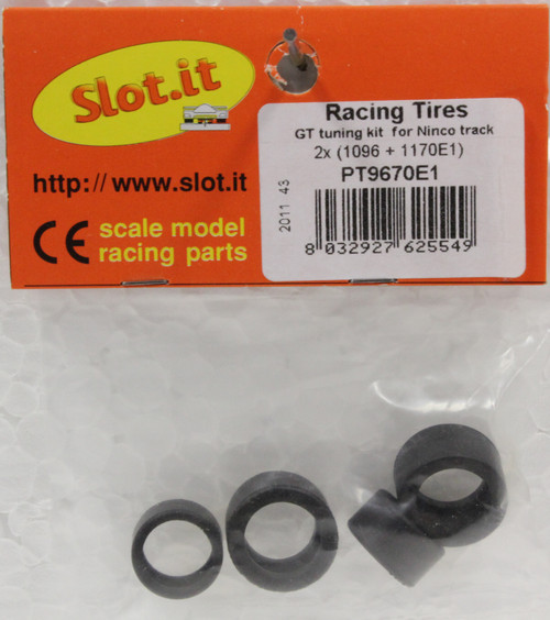 SLOT IT SIPT03 SILICONE TIRES 20 X 12mm 4 PER PACKAGE NEW 1/32 SLOT CAR PART 