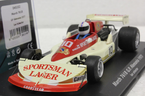 045102 Fly March 761B G.P. Alemania 1977 Ian Scheckter, #10 1:32 Slot Car