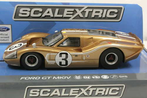 Scalextric Ford GT40 - 1/32 - Voiture De Circuit 1968 BOAC 500 DPR Avec Phares Allumés - C4495