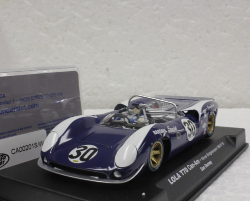 CA00201S/W Thunderslot Lola T70 Spyder Bridgehampton Can Am 1966 #30 1:32 Slot Car
