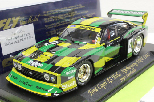 A143L Fly Ford Capri RS Turbo Nurburgring DRM 1981 Jurgen Hamelmann 1:32 Slot Car