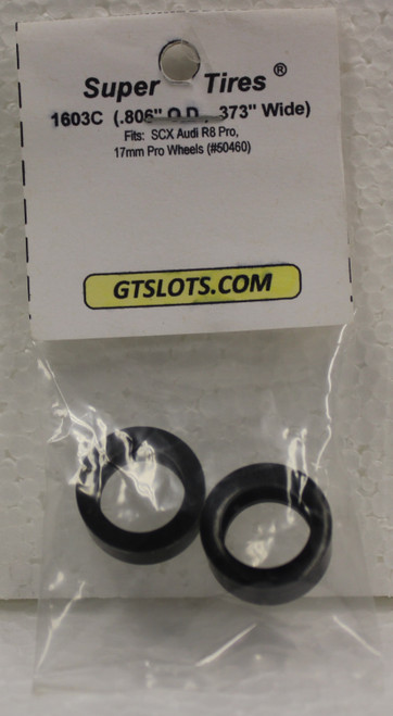 1603C Super Tires - Silicone Tires SCX 17mm 1:32 Slot Car Part