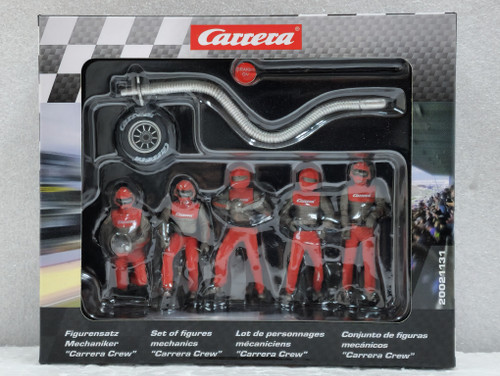 21131 Carrera Mechanics Figure Set (5 Red/Silver) 1:32 Slot Car Figures