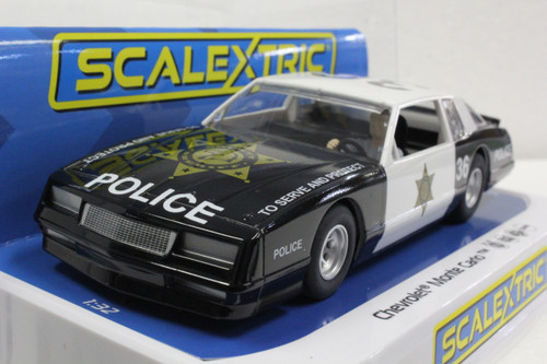 C4108 Scalextric Chevrolet Monte Carlo County Sheriff Police 1:32 Slot Car *DPR*