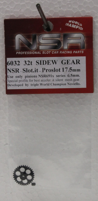 6032 NSR 32-Tooth Gear Aluminum Sidewinder 17.5mm 1:32 Slot Car Part