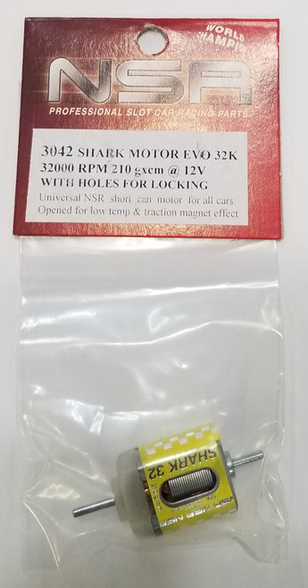3042 NSR Shark Evo Motor 32k RPM 210g/cm Torque 1:32 Slot Car Part