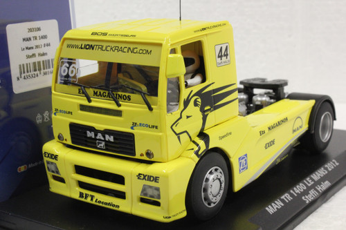 203106 Fly Man TR1400 Lion Racing Super Truck FIA ETRC Le Mans 2012, #44 1:32 Slot Car