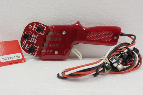 32PROLITE-Red OS3 32 Pro Lite with Brake Sensitivity and Choke Control (Red) 1:32 Slot Car